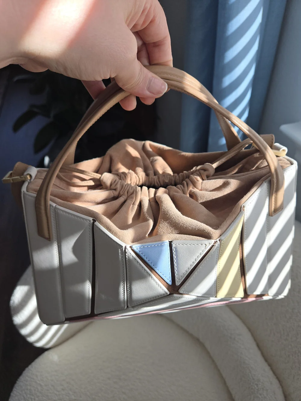 MLOUYE SERA TOTE PASTEL MULTICOLOR PUZZLE BAG